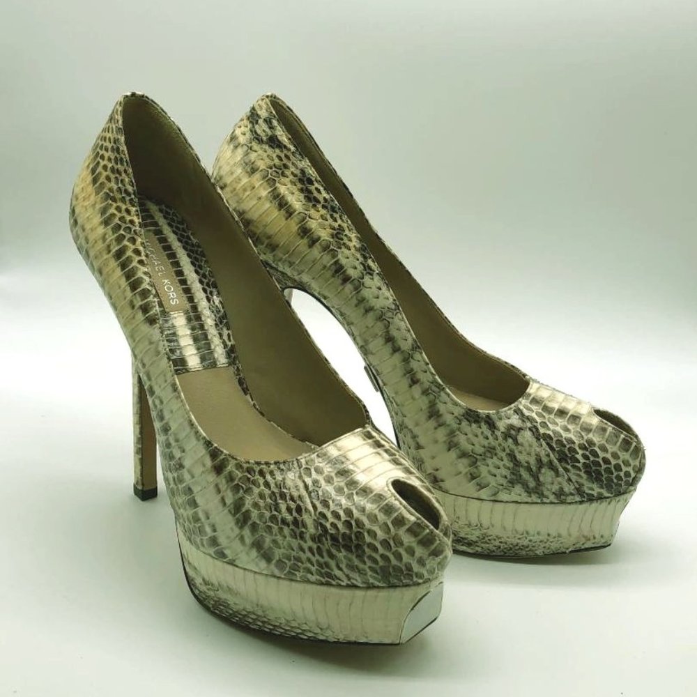 Michael Kors Susana Snakeskin Platform